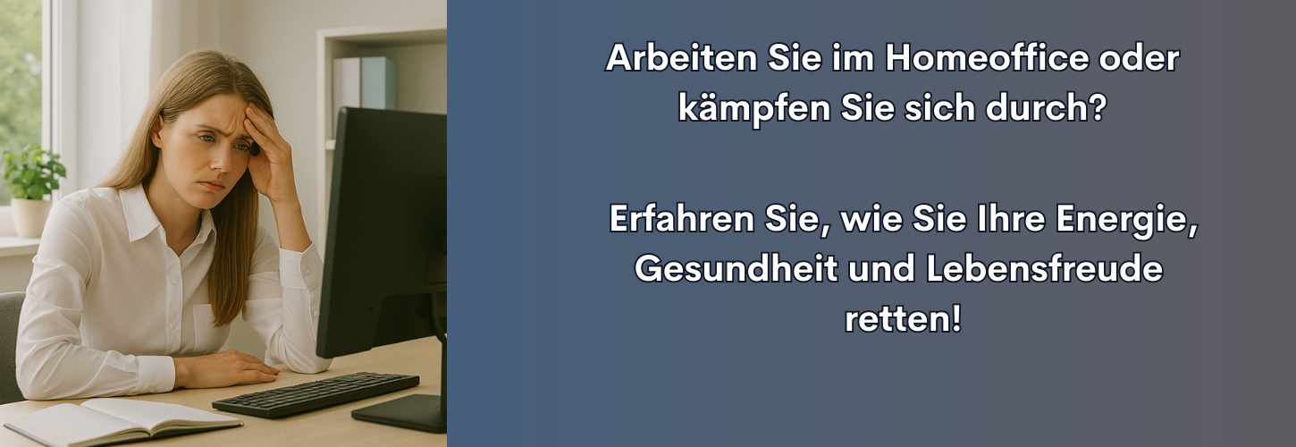 Header - Homeoffice Work-Life-Balance verbessern mit Struktur & Ergonomie