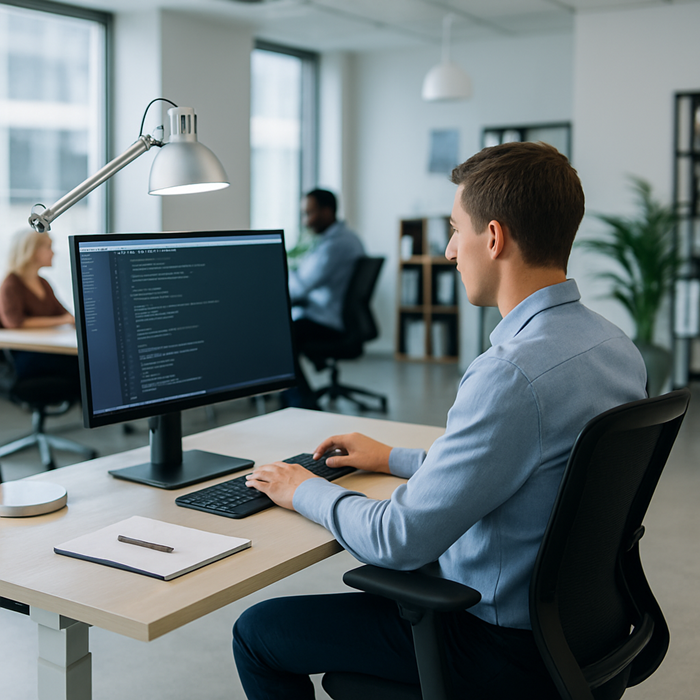 Modernes, ergonomisch optimiertes Ingenieurbüro