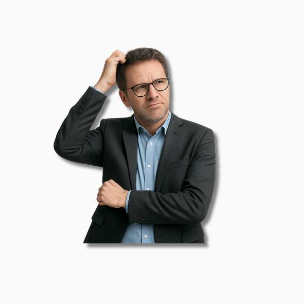 Blogbeitrag - Eine motivierte Büroangestellte mit kurzen blonden Haaren arbeitet begeistert an ihrem modernen Schreibtisch, während sie ihrem Chef in der Nähe anerkennend den Daumen zeigt – ein Symbol für den Ergonomischer Arbeitsplatz für gesunde Unternehmen. Das Bild zeigt einen nachdenklichen Entscheider in modischer Business Kleidung.
